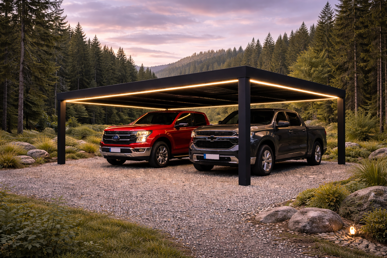 carport 2 voitures V14